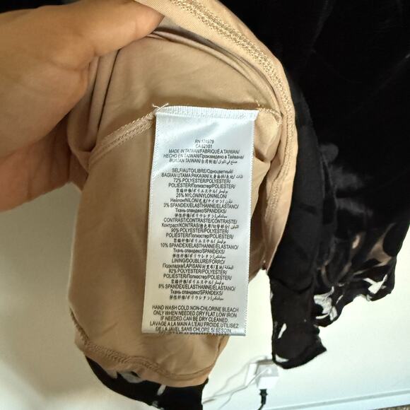 BCBGMAXAZRIA Womens Ornate Velvet Mini Dress Medium Black Fairy Whimsigoth Event - Picture 5 of 9